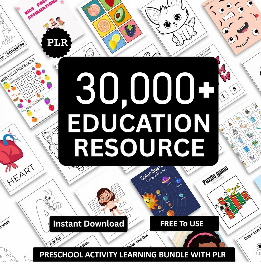 At Learning Pages 30,000 Pages Kids Learning and Classroom Activity Bundle – MungArt